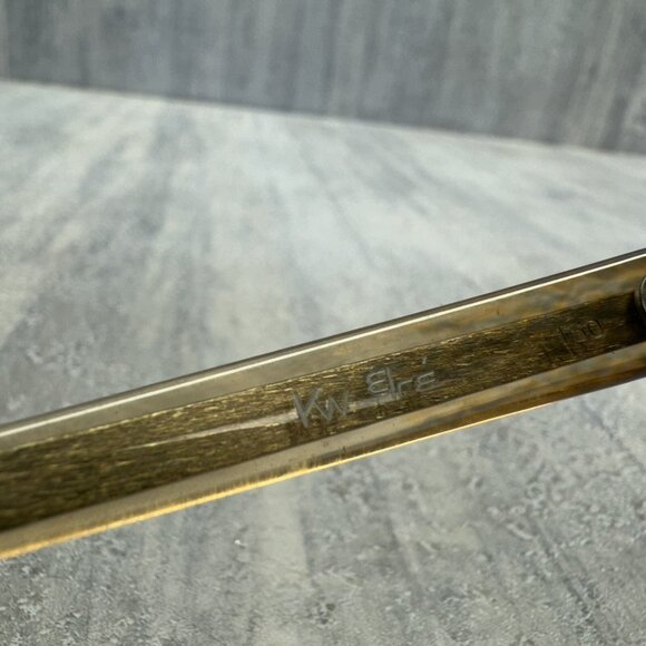 Blake Janet Design Eyeglasses Frames Only TAN Brown Crystal Full Rim Small - Picture 13 of 13